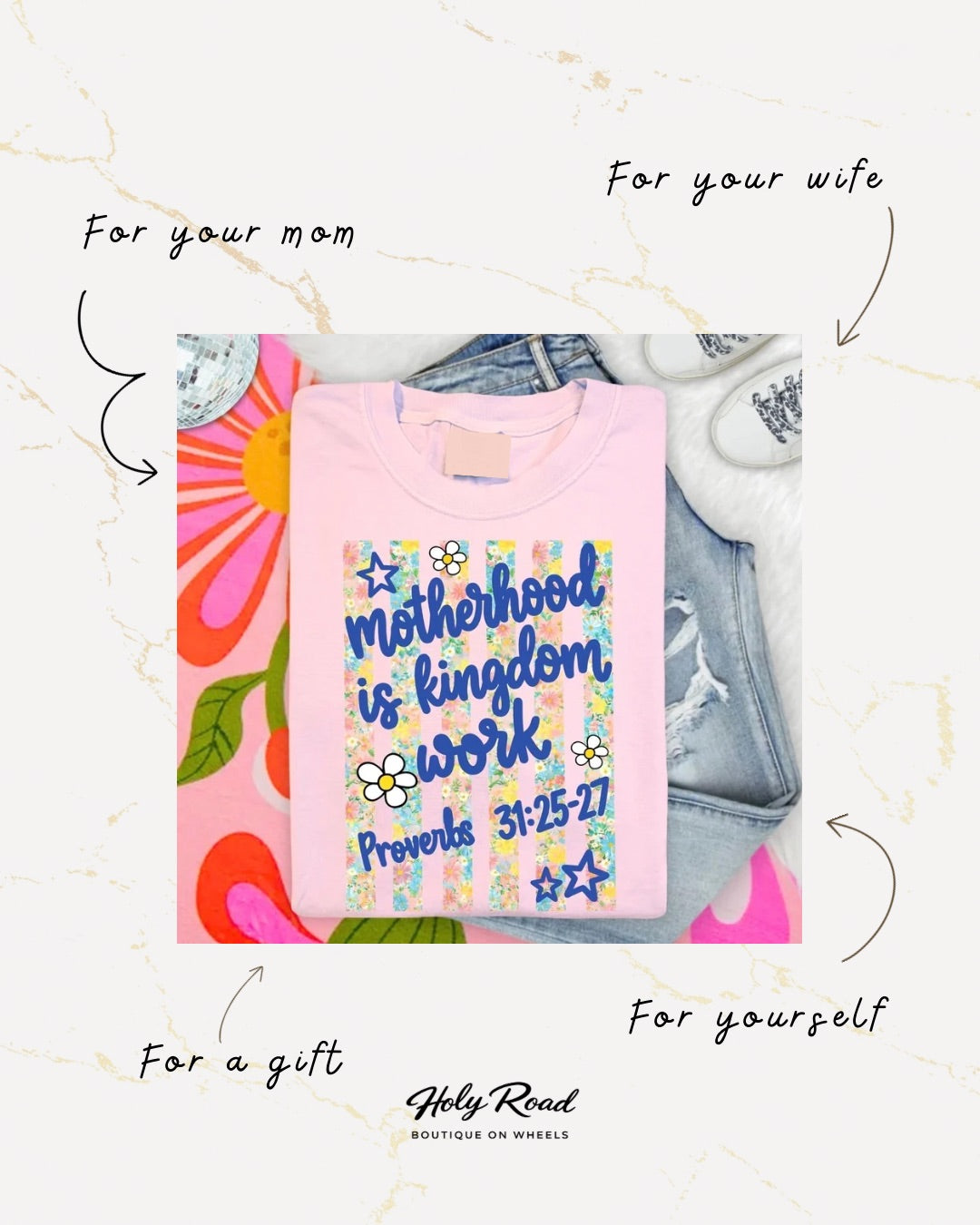 Motherhood is kingdom work tee